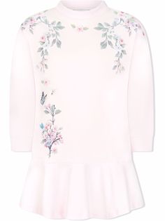 Monnalisa платье с цветочным принтом