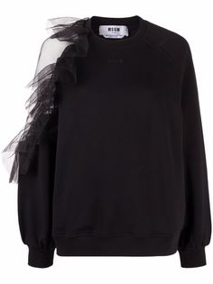 MSGM толстовка с тюлем