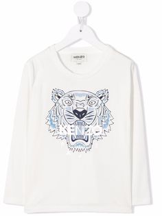 Kenzo Kids футболка с длинными рукавами и логотипом