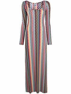 Missoni zigzag-print long-sleeve dress