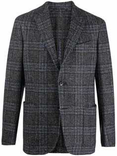 Ermenegildo Zegna однобортный пиджак в клетку