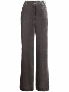 Alberta Ferretti расклешенные бархатные брюки
