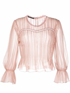 Alberta Ferretti шифоновый топ