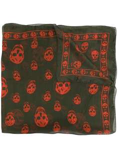 Alexander McQueen skull-print silk scarf