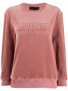 Alberta Ferretti embroidered-logo sweatshirt