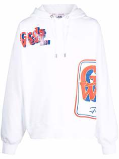 Gcds logo-print oversized hoodie