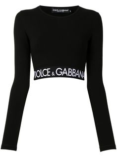 Dolce & Gabbana укороченный топ с логотипом