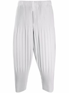 Homme Plissé Issey Miyake укороченные брюки с плиссировкой
