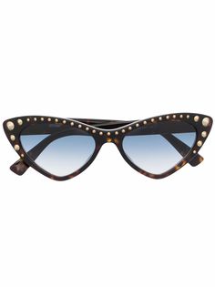 Moschino Eyewear солнцезащитные очки с заклепками