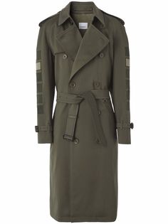 Burberry patch appliqué trench coat