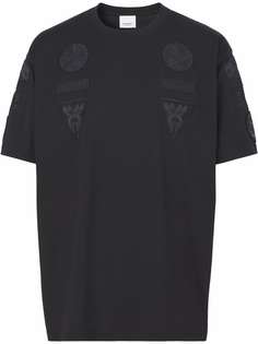 Burberry Badge Appliqué Cotton Oversized T-shirt