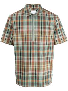 PS Paul Smith check-print zipped shirt