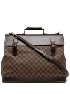 Louis Vuitton дорожная сумка Damier Ebène Waist End PM 2002-го года