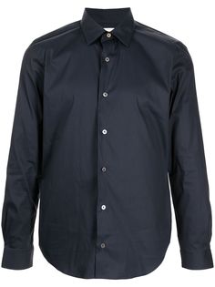 PAUL SMITH solid-colour long-sleeve shirt