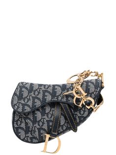 Christian Dior клатч Saddle 1990-х годов с узором Trotter