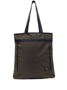 Porter-Yoshida & Co. logo-patch tote bag
