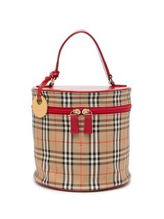 Burberry Pre-Owned косметичка в клетку Vintage Check