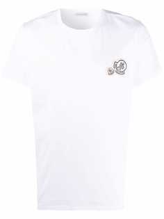 Moncler футболка с нашивкой-логотипом