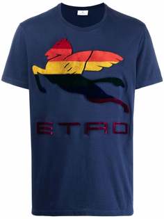 ETRO футболка с принтом Pegaso