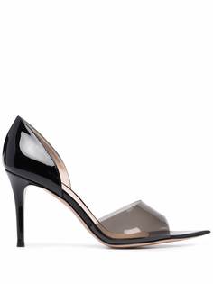 Gianvito Rossi туфли Bree 85 с прозрачным ремешком