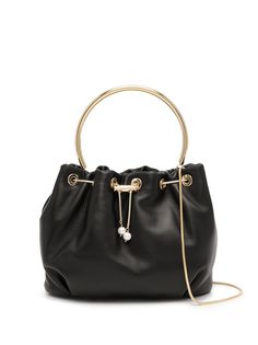 Rosantica drawstring-waist leather bucket bag