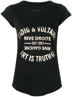 Zadig&Voltaire приталенная футболка Blason