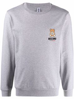 Moschino bear-motif cotton sweatshirt