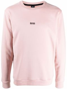 Boss Hugo Boss logo-print crew neck sweatshirt