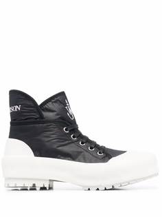 JW Anderson high-top two-tone sneakers