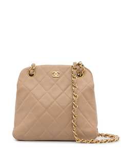 Chanel Pre-Owned стеганая сумка на плечо 1990-х годов с логотипом