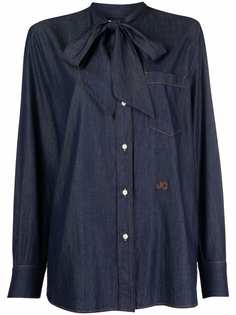 Jacob Cohen bow tie denim shirt