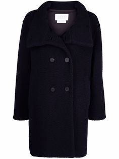 Harris Wharf London double-breasted mid-length coat