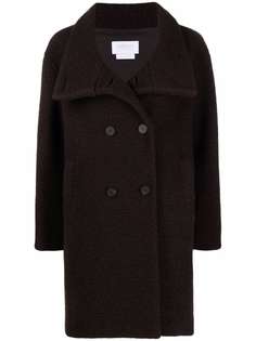Harris Wharf London double-breasted mid-length coat