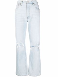 RE/DONE ripped bleach jeans