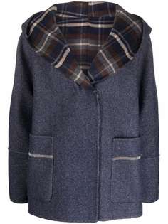 Fabiana Filippi hooded single-breasted coat