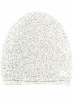 Kenzo logo-patch knitted beanie