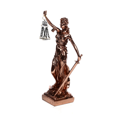Статуэтка Русские подарки Греческая богиня правосудия бронзовая 12х12х30 см