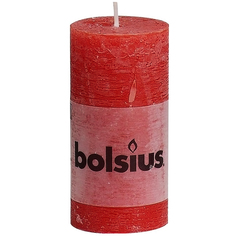 Свеча Bolsius Rustic красная 5х10 см