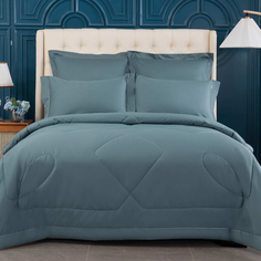 Комплект постельного белья с одеялом Sofi De Marko Маурицио голубой Евро