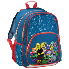 Hama Рюкзак Monsters (139085), синий/красный