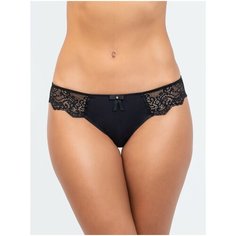 Vis-a-Vis Трусы бикини низкой посадки Delicate с кружевом, размер M, black
