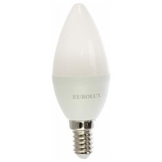 Лампа светодиодная LL-E-C37-5W-230-4K-E14 (свеча, 5Вт, нейтр., Е14) Eurolux, 10 шт