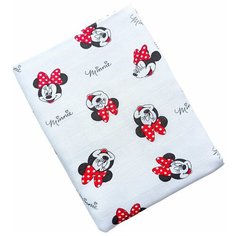 Плед Alisse Dreams Детский муслиновый, 4 слоя, 75х100 см белый с рисунком