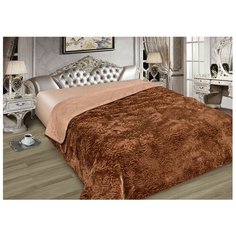 Покрывало Marianna Elite c мехом, 160 х 220 см, коричневый
