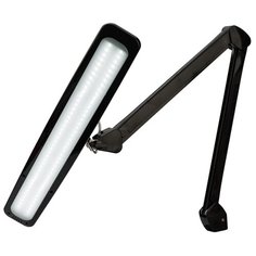 Лампа настольная бестеневая на струбцине REXANT, 84 LED, регулятор яркости, черная