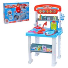 Игровой набор «Столик доктора», 2 варианта сборки, 16 предметов, высота 70 см Сима ленд