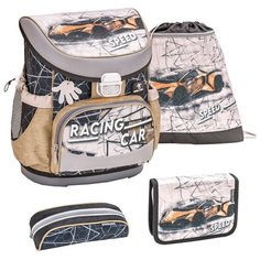 Ранец Belmil Mini-Fit - Speed Car Racing, Машина, серый, с наполнением