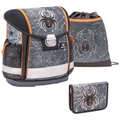 Ранец Belmil Classy - Spider Web, Паук, серый, с наполнением