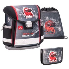 Ранец Belmil Classy - War Of Dragons, Дракон, черный, с наполнением