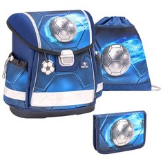 Ранец Belmil Classy - Football 4, Футбол, синий, с наполнением